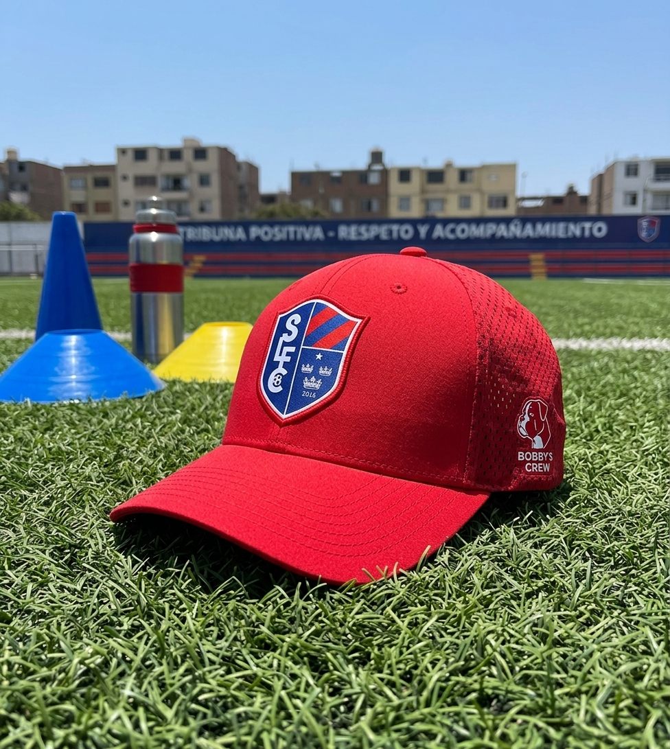 Gorra roja de Soccer Lima FC